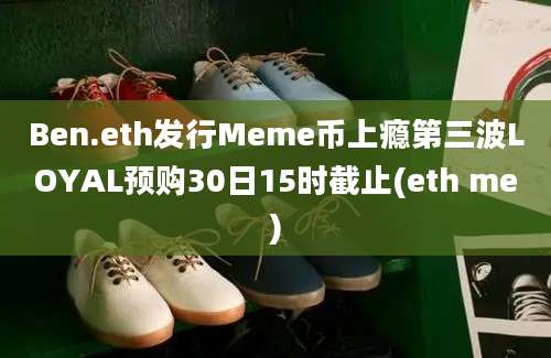 Ben.eth发行Meme币上瘾第三波LOYAL预购30日15时截止(eth me)