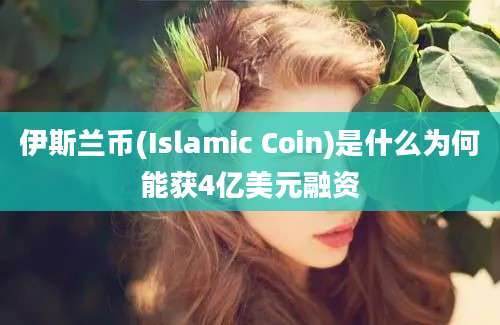 伊斯兰币(Islamic Coin)是什么为何能获4亿美元融资
