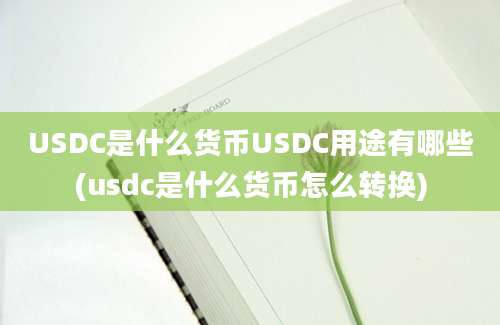 USDC是什么货币USDC用途有哪些(usdc是什么货币怎么转换)