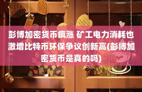彭博加密货币疯涨 矿工电力消耗也激增比特币环保争议创新高(彭博加密货币是真的吗)