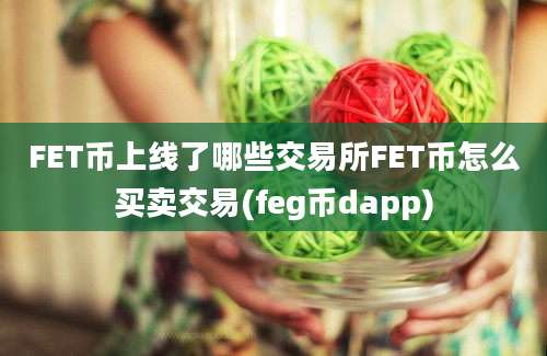FET币上线了哪些交易所FET币怎么买卖交易(feg币dapp)