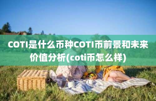 COTI是什么币种COTI币前景和未来价值分析(coti币怎么样)