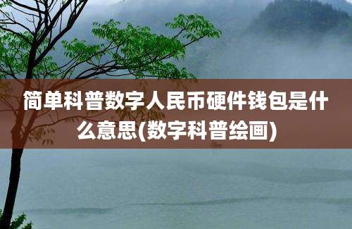 简单科普数字人民币硬件钱包是什么意思(数字科普绘画)