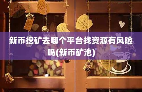 新币挖矿去哪个平台找资源有风险吗(新币矿池)