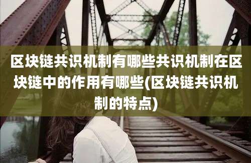区块链共识机制有哪些共识机制在区块链中的作用有哪些(区块链共识机制的特点)