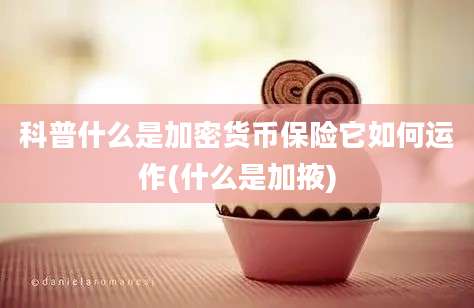 科普什么是加密货币保险它如何运作(什么是加掖)