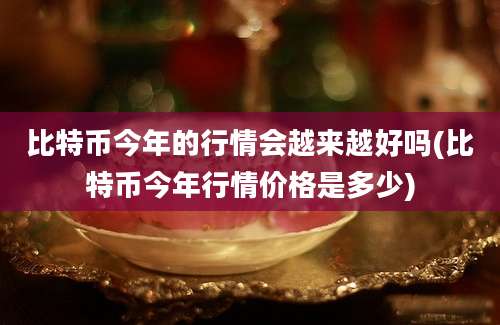 比特币今年的行情会越来越好吗(比特币今年行情价格是多少)