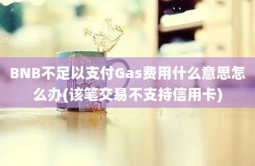 BNB不足以支付Gas费用什么意思怎么办(该笔交易不支持信用卡)