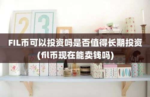 FIL币可以投资吗是否值得长期投资(fil币现在能卖钱吗)
