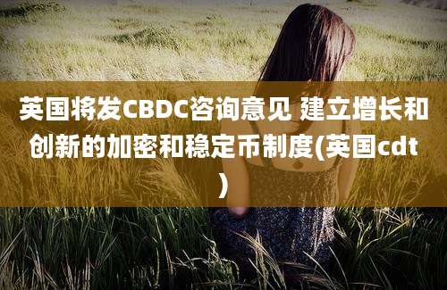 英国将发CBDC咨询意见 建立增长和创新的加密和稳定币制度(英国cdt)